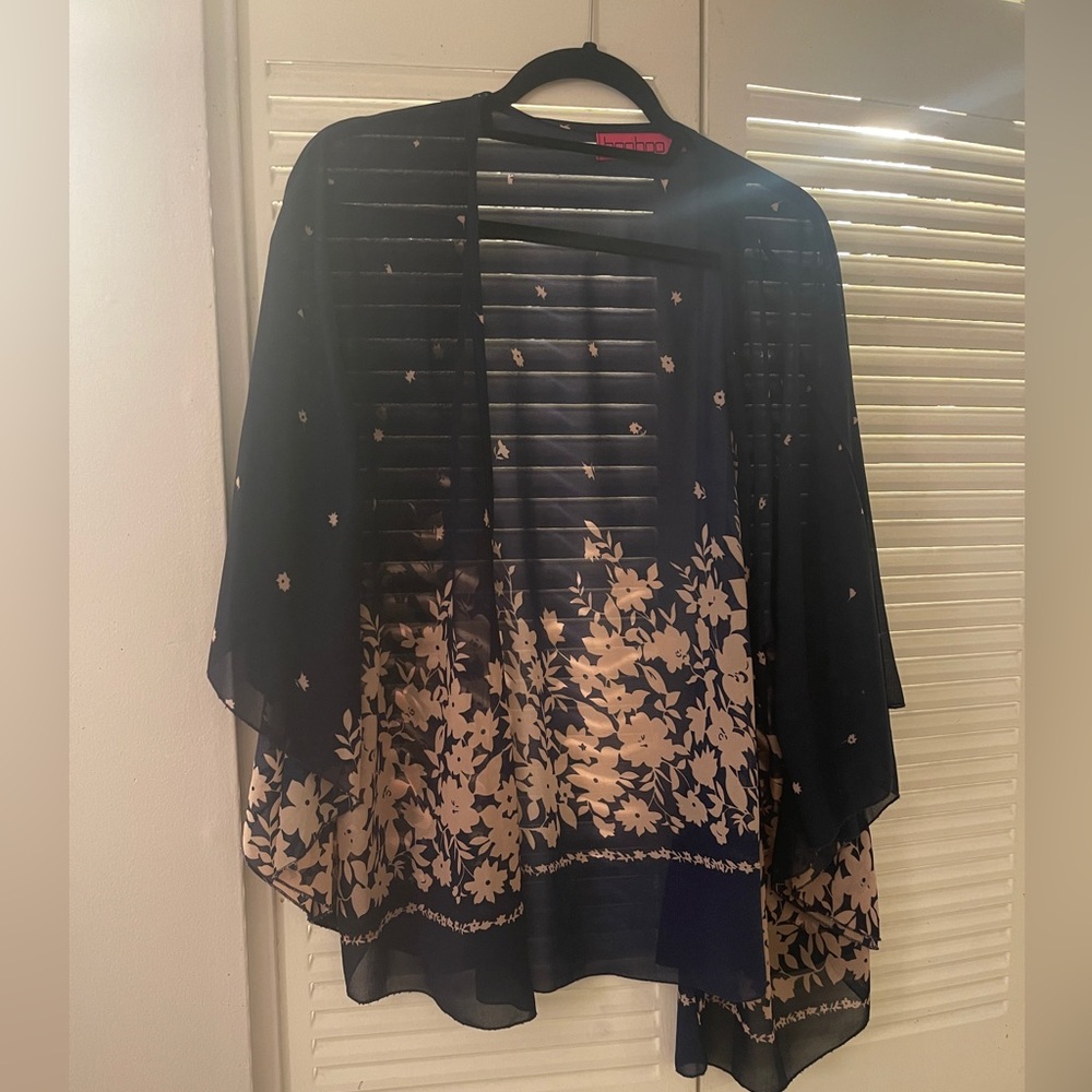 Semi sheer kimono one size fits all